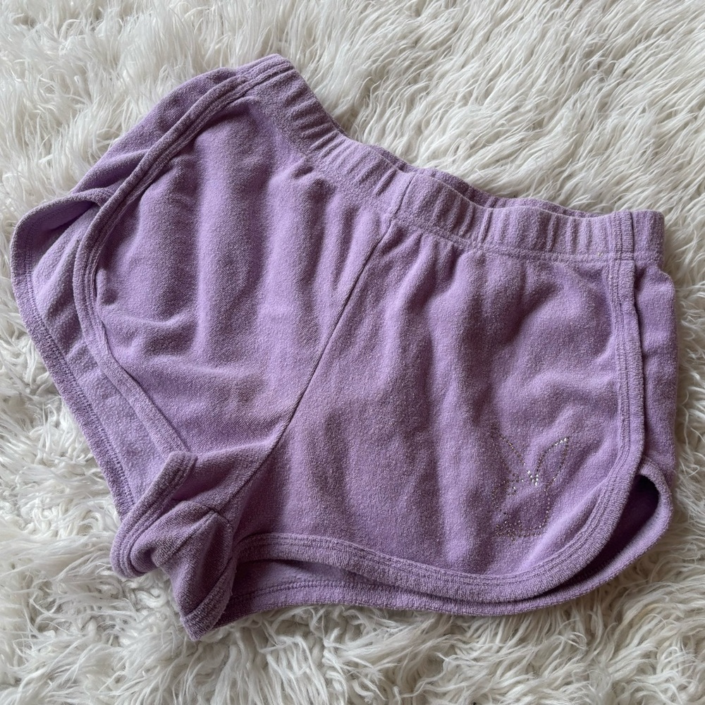 Bedazzled Pacsun Playboy Terry Cloth Shorts